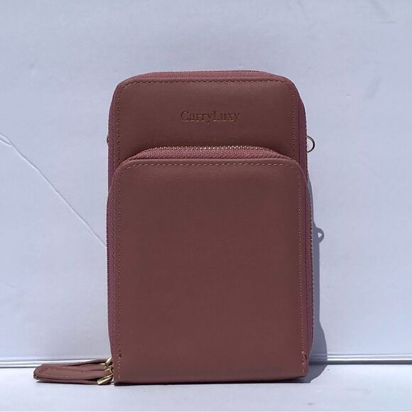 Carryluxy 3 Zipper Purse - Pink - Picture 1 of 1